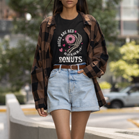 Valentine's Day T Shirt Roses Are Red Blah Skeleton Donut Funny Food Lover - Wonder Print Shop