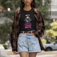 Armed Girl T Shirt Not A Pepper Spray Kind Of Girl American Flag Combat Boots - Wonder Print Shop