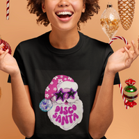 Funny Pink Santa Retro Groovy Funky Disco Christmas Cool Sunglass T Shirt - Wonder Print Shop