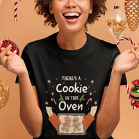 Christmas Pregnancy Gingerbread Baby Cookie In This Oven T Shirt - Wonder Print Shop
