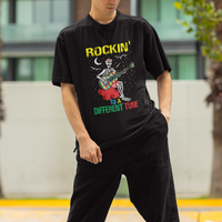 Autism Awareness T Shirt Rockin' To A Different Tune Skeleton - Wonder Print Shop