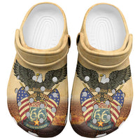 Route 66 Highway United States Clogs Shoes Mother Road Happy 100th Anniversary Proud - Wonder Print Shop