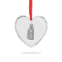 Route Highway 66 Americana Road Trip Heart Crystal Glass Ornament Gas Grill Glory