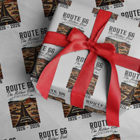 Route Highway 66 Mother Road Wrapping Paper Roll Vintage Distressed Road Trip Adventure