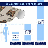Route Highway 66 Mother Road Wrapping Paper Roll Vintage Distressed Road Trip Adventure