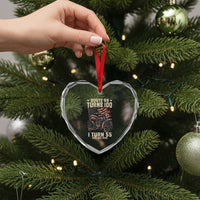 Route Highway 66 Turns 100 I Turn 55 Heart Crystal Glass Ornament Vintage 1971 American Classic V-Twin Motorcycle Lover 55th Birthday Gift