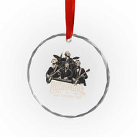Rushmore 250th Birthday Tour Crystal Glass Ornament Funny Presidents Rockstar Music
