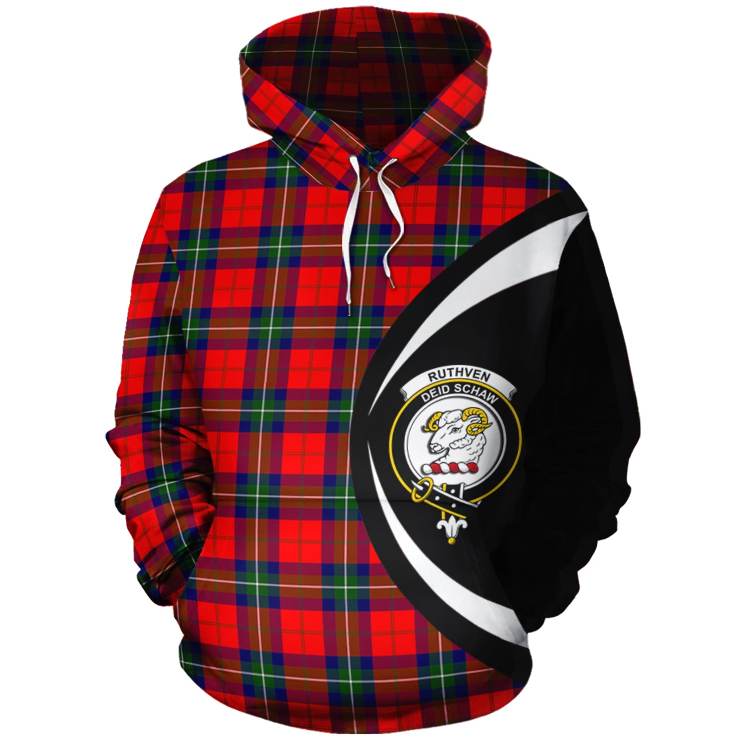 scottish-ruthven-modern-clan-crest-circle-style-tartan-hoodie