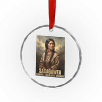 Sacagawea Native American Woman Crystal Glass Ornament Resilient Trailblazer Visionary