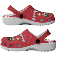 Saint Bernard Dog Switzerland Christmas Clogs Shoes - Wonder Print Shop