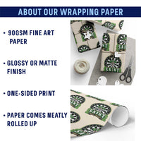 Saint Hat Tricks Wrapping Paper Roll St Patricks Day Dart Thrower Gift