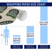 Saint Hat Tricks Wrapping Paper Roll St Patricks Day Dart Thrower Gift
