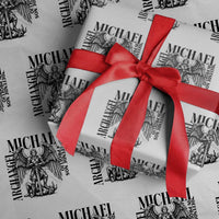 Saint Michael Archangel Defende Nos In Proelio Wrapping Paper Roll Christian Faith Gift