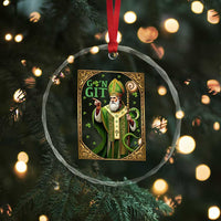 Saint Patrick Go'n Git Crystal Glass Ornament Funny St Patricks Day Snake Legend