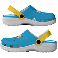 Saint Pierre and Miquelon Clogs Shoes Heritage Palette Flag-Inspired - Wonder Print Shop