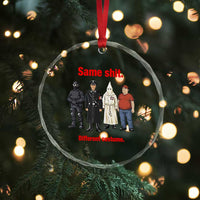 Same Shit Different Costume Crystal Glass Ornament Political Satire Anti Fascist