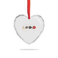Same Shit Different Hat Heart Crystal Glass Ornament - Wonder Print Shop