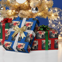 Samurai Bigfoot Wrapping Paper Roll Funny Japanese Retro Vintage Sasquatch Graphic Ukiyo-e Art - Wonder Print Shop