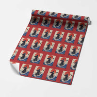 Samurai Cat Wrapping Paper Roll Vintage Japanese Art Anime Ukiyo-e Warrior - Wonder Print Shop