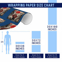 Samurai Wendigo Wrapping Paper Roll Japanese Vintage Graphic Ukiyo-e Art Funny Dark Fantasy - Wonder Print Shop