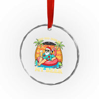 Santa Beer Christmas Crystal Glass Ornament Ho Ho Ho My Beer TS14