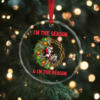 Santa Christmas Crystal Glass Ornament Baby Jesus Christian Xmas - Wonder Print Shop