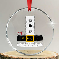 Santa Claus Suit Costume Crystal Glass Ornament Retro Festive Christmas Vibe TS02