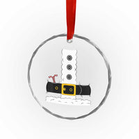 Santa Claus Suit Costume Crystal Glass Ornament Retro Festive Christmas Vibe TS02