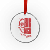 Santa Crystal Glass Ornament Fun Retro Big Nick Energy TS10