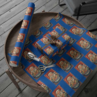 Santa Eating Ramen Noodles Japanese Christmas Wrapping Paper Roll - Wonder Print Shop