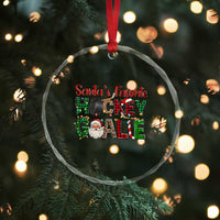 Santa Favorite Hockey Goalie Crystal Glass Ornament Funny Christmas Gift - Wonder Print Shop