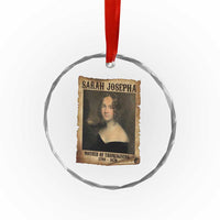 Sarah Josepha Hale Crystal Glass Ornament Mother Of Thanksgiving TS11