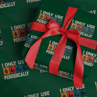Sarcasm Periodic Table Wrapping Paper Roll Element Weird Science Joke Gift - Wonder Print Shop