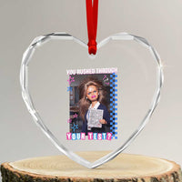 Sarcastic You Rushed Through Your Test Doll Meme Heart Crystal Glass Ornament Teacher Reaction Humor Final Exams