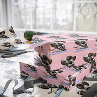 Sasquatch On Ice Wrapping Paper Roll Funny Bigfoot Hockey Player Gift - Wonder Print Shop