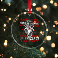 Satan Claus Merry Antichristmas Crystal Glass Ornament Goth Ugly Christmas Sweater Pentagram Evil Pajama TS10