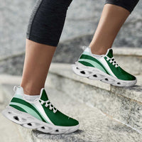 Saudi Arabia Football Clunky Sneakers Flag-Inspired Curve Style