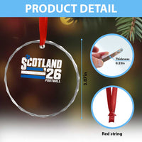 Scotland Football Fan Crystal Glass Ornament Scottish Soccer Supporter Scottish Flag 2026