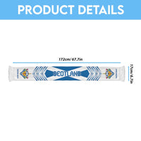 Scotland Football Nations 2026 Soccer Scarf Sporty Pattern