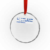 Scotland Football Pride Crystal Glass Ornament Scottish Flag Soccer Fan National Team Fans