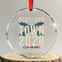 Scotland in Town 2026 Football Fans Crystal Glass Ornament Soccer Tournament North American Sports Lovers