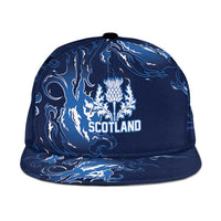 Scotland Rugby Pride Snapback Cap Thistle Flame Fire Style