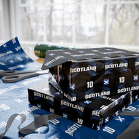 Scotland Soccer Sports Graphic Number 10 Jersey Style Wrapping Paper Roll Proud Scottish Football Fans Game Day Pride