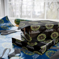 Scottish Merry Christmas Wrapping Paper Roll Nollaig Chridhel Celtic Xmas Mistletoe - Wonder Print Shop