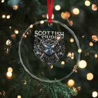 Scottish Pride Celtic Scotland Lion Rampant Crystal Glass Ornament - Wonder Print Shop