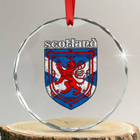 Scottish Pride Crystal Glass Ornament Scottish Rampant Lion Flag Scotland Coat of Arms - Wonder Print Shop