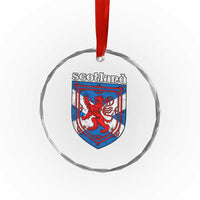 Scottish Pride Crystal Glass Ornament Scottish Rampant Lion Flag Scotland Coat of Arms - Wonder Print Shop