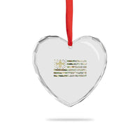 Scout Law Values Heart Crystal Glass Ornament American Camo Flag Retro Vintage - Wonder Print Shop
