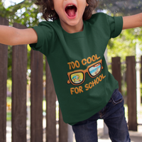 Funny Too Cool For School T Shirt For Kid Vacation Mode Sunglasses Summer Beach - Wonder Print Shop