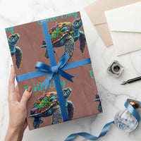 Sea Turtle Earth Day Wrapping Paper Roll Save The Earth - Wonder Print Shop